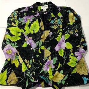 Talk Of The Walk Atlantic City Sequin Jacket Black